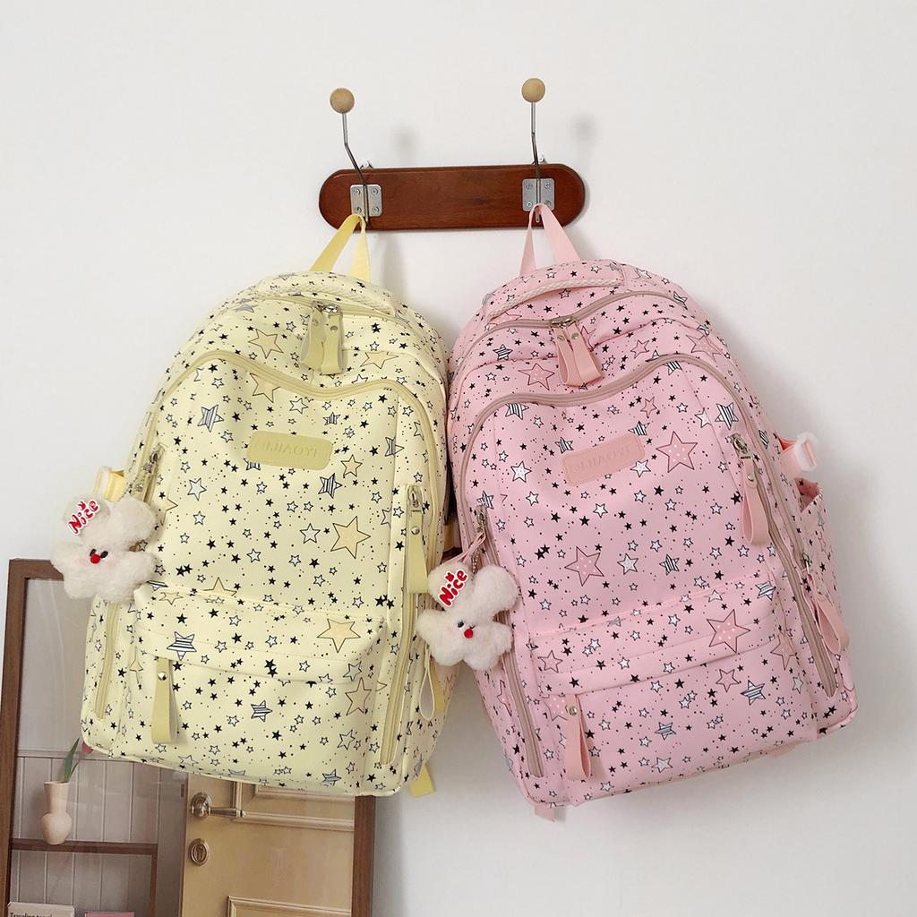 Schoolbag College Light Cute School Bag Junior High School Girl High School Student Backpack College Student Travel Commuter Backpack