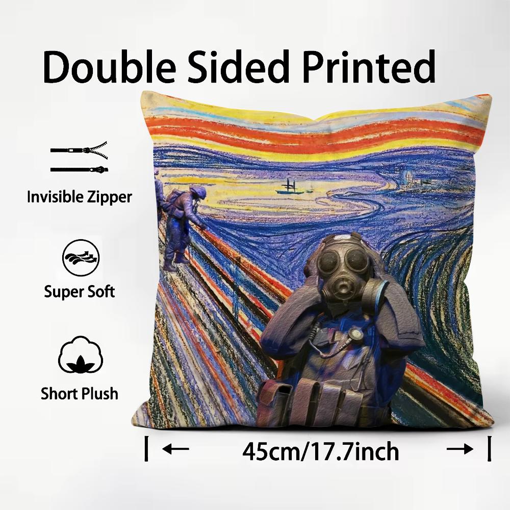 Funny Famous CCS GO 2 Cushion Cover Plush Fabric Soft DoubleSided Printed Sofa Warm Winter Home Child Gift Pillow Case