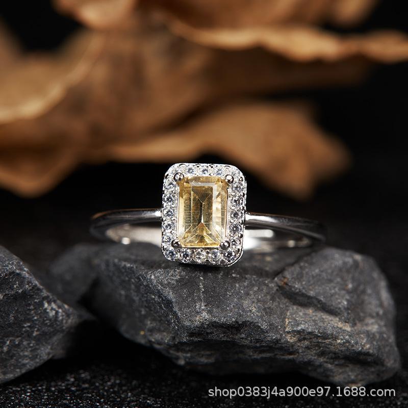 S925 Sterling Silver Natural Colored Treasure, Sugar Cube Stud Earrings, Ear Jewelry Gifts, Light Luxury, Elegant Niche Temperament, High-End Earrings