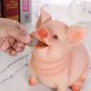 Children Cute Pig Piggy Bank Desktop Resin Piggy Bank Coin Saving Box Jar Coin Organizer Storage Box EURO Coin Deposit Tank