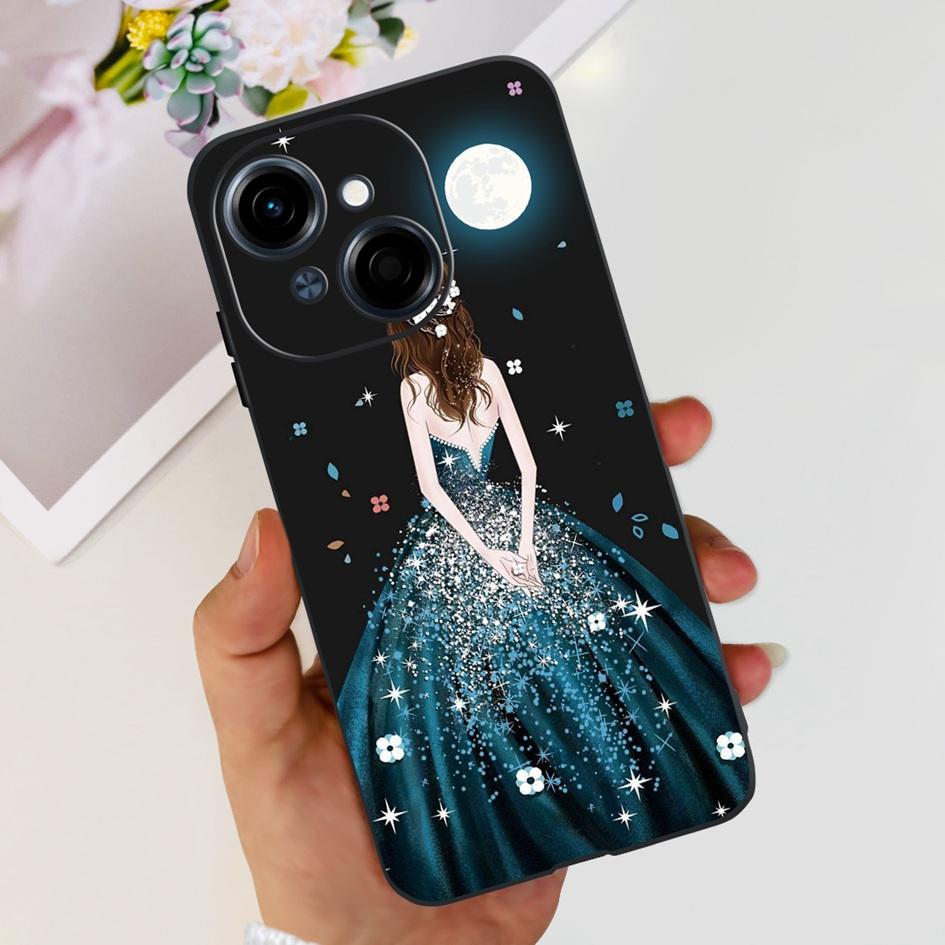 For Phone Case Tecno Spark Go 1 Cover 2024 Popular Flower Soft Silicone Back Protective Cover For Tecno Spark Go 2025 Pop 9 Etui