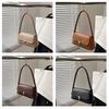 Women Retro Tote Bag Trendy Vintage Underarm Bag Portable Casual PU Leather Solid Color Simple Handle Handbags Shoulder Bag