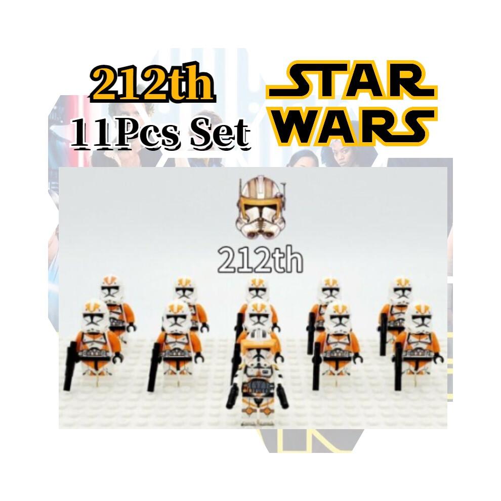11pcs Star Wars Clone Troopers Minifigures Building Blocks Diy Toys Gifts Kids
