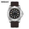 Mokaga Men's High-End Waterproof Quartz Watch with Simple Calendar & Luminous Stripe Markers