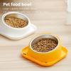 Anti-toppling Cat Food Bowl Elevated Dog Water Bowl Stable Pet Food Feeder  Pet Supplies