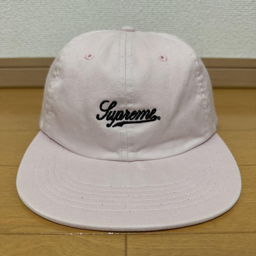 

[USED] Supreme Script Logo 6-Panel Pink 17ss