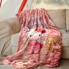 [1pc Hello Kitty Blanket] All-Season Blanket - Cozy Blanket for Sofa Couch Home Decoration, Digital Printed Nap Blanket