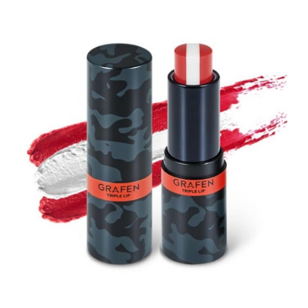 Grafen Triple Color Men’s Lip Balm — 4.3 g — Assorted Color — 1 Unit