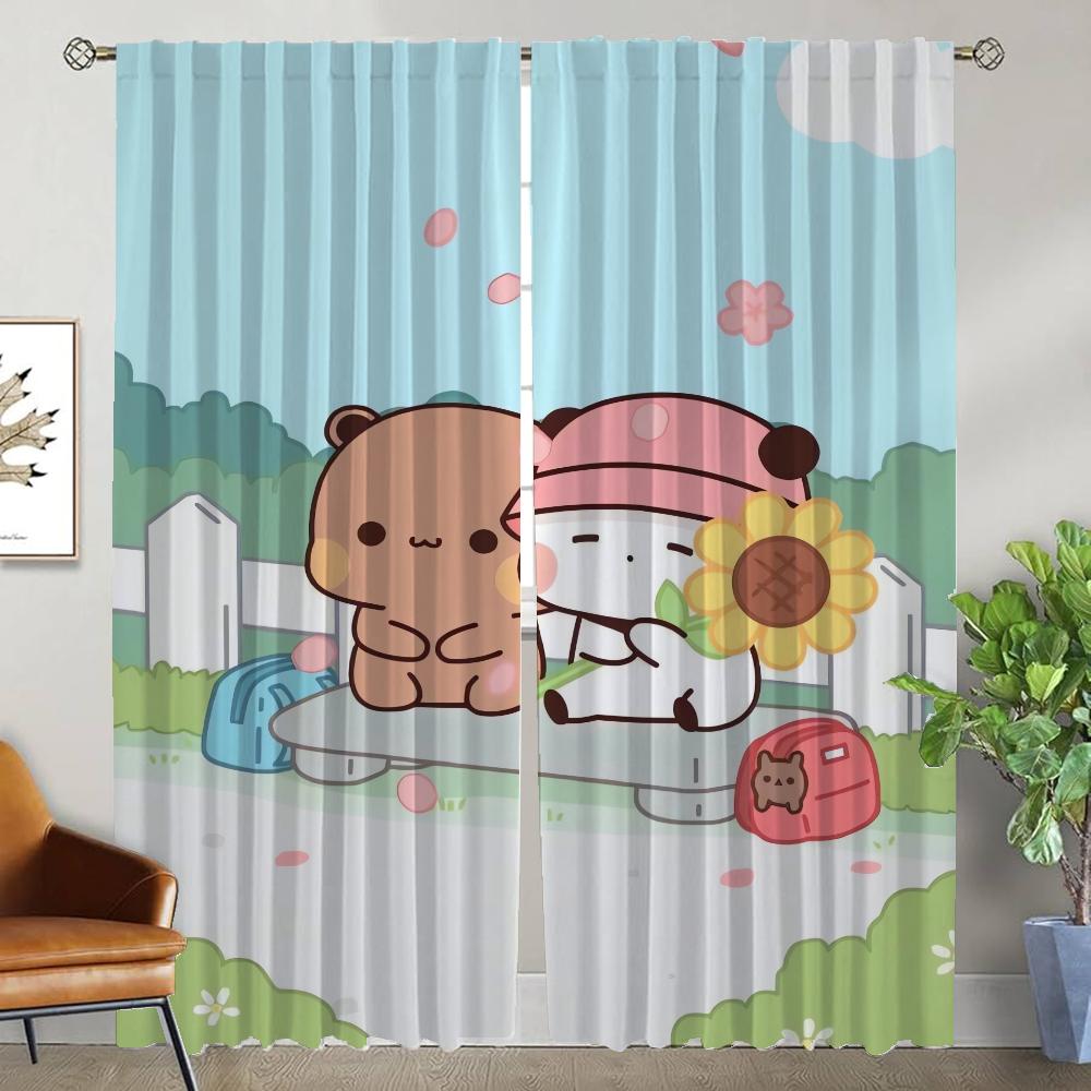 Tüll für Schlafzimmer Bubu und Dud Elegante Raumvorhänge 2 Stück Heim-Innenvorhänge Verdunkelungsvorhang Jalousien Trennwand Wohnzimmer