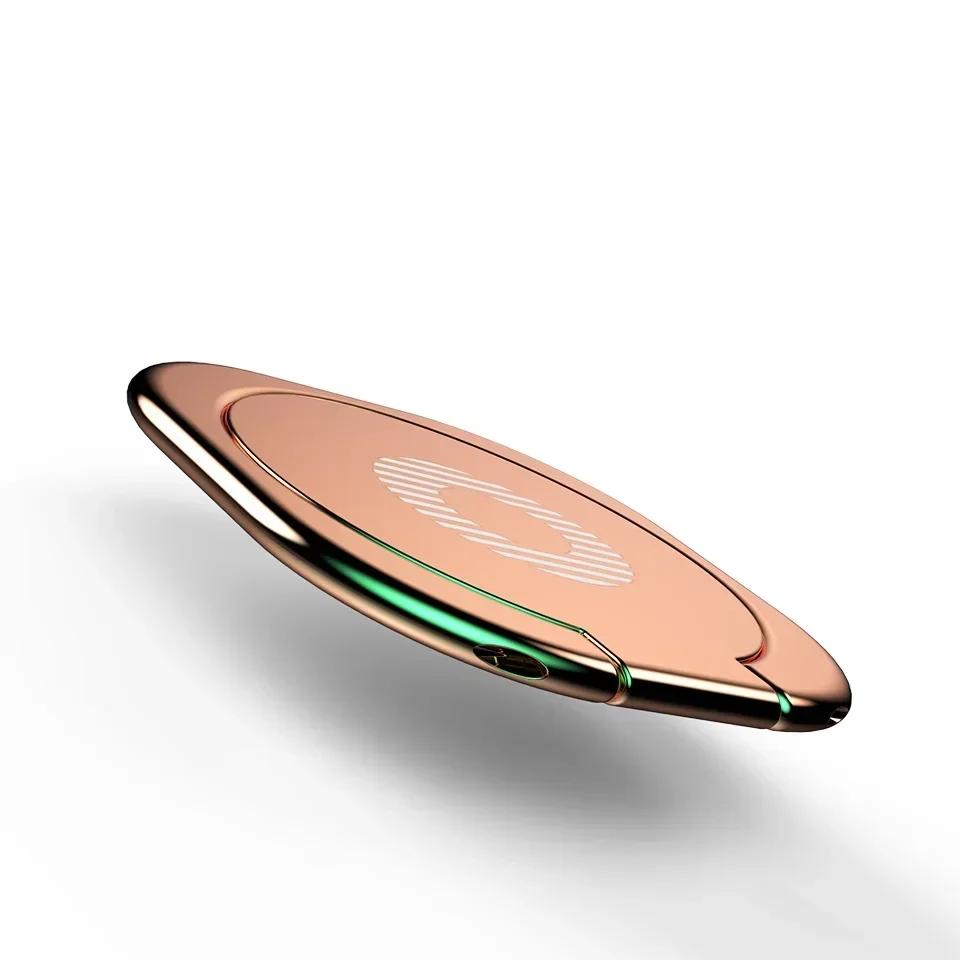 Magnetic Metal Mobile Phone Finger Ring Folding Holder GPS Stand for Huawei IPhone 14 15 Xiaomi Universal Phone Accessories