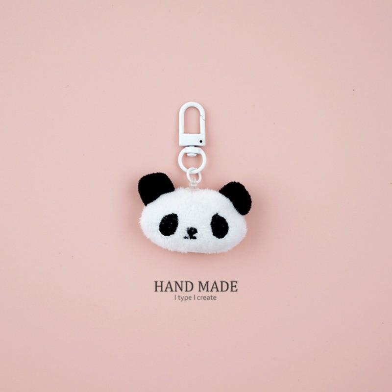 Cute Cartoon Plush Panda Doll Keychain School Bag Accessories Pendant