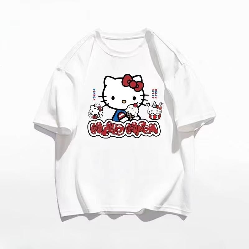 

2026 Kelly Cat Tshirt Summer Cotton Womens Comfortable HighWeight Tshirt S