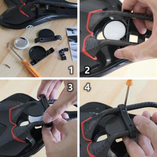 Do Uchwytu na Airtag do Roweru Pod Siodełko Montaż Ukryty Uchwyt Lokalizatora Antykradzieżowy na Rower