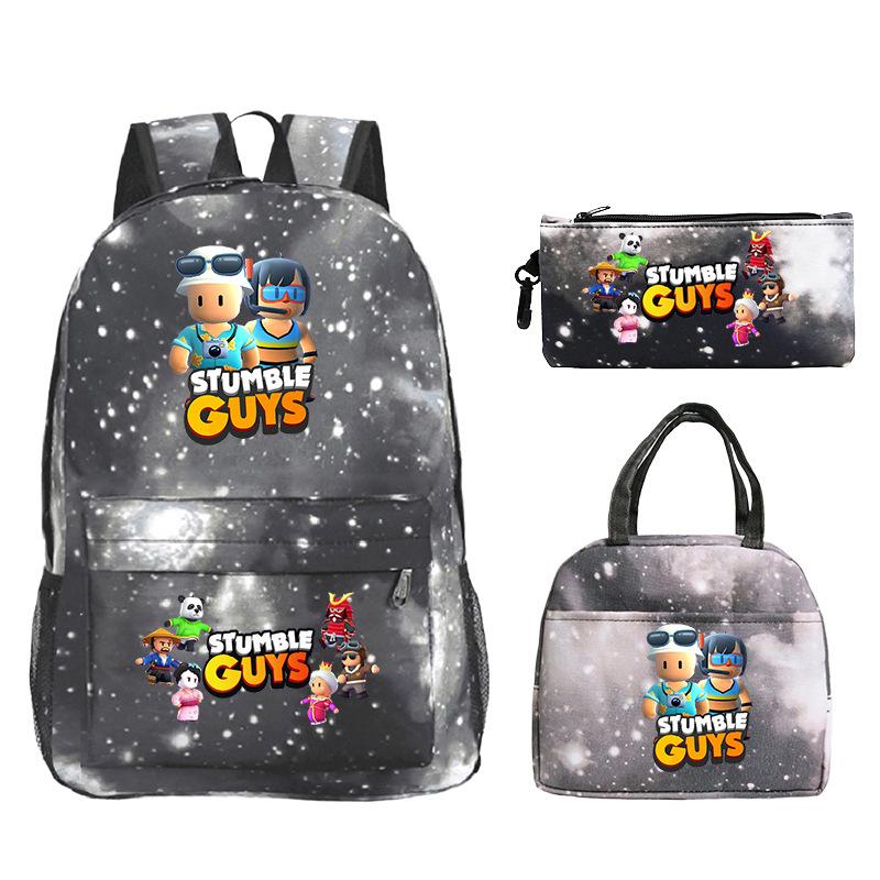 Game Merchandise Printed Children's Schoolbag Set Casual Backpack Three-piece Set