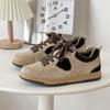 2025 Brown Men Casual Shoes Handmade Man Shoes Suede Korean Style Skateboard Shoe High Quality Mens  Shallow Lace-up Sneakers