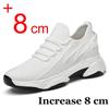Increasing men sneakers casual heightening shoes 8cm height increase shoes for summer breathable 6cm elevator shoes