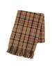 Beams Heart Check Pattern Large Scarf Women's Brown 2 Free