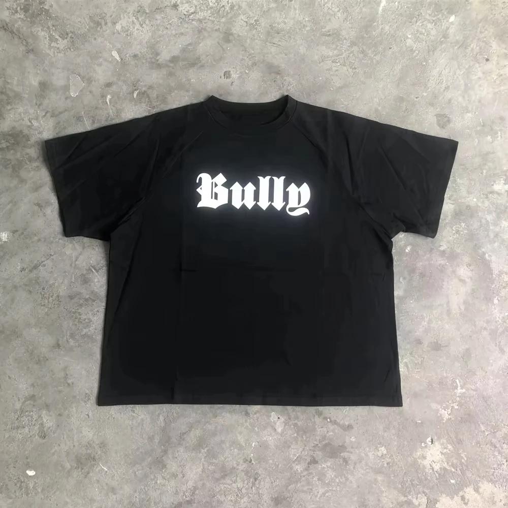 

Frog Drift BULLY KANYE WEST Fashion Best Quality Streetwear Tee Casual Loose Oversize Tops Cotton Women T Shirt for Men Unisex S