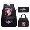 Demon Hunters Printed Children's Backpack Three-piece Campus Fashion Primary and Secondary School Students Large Capacity School Bag