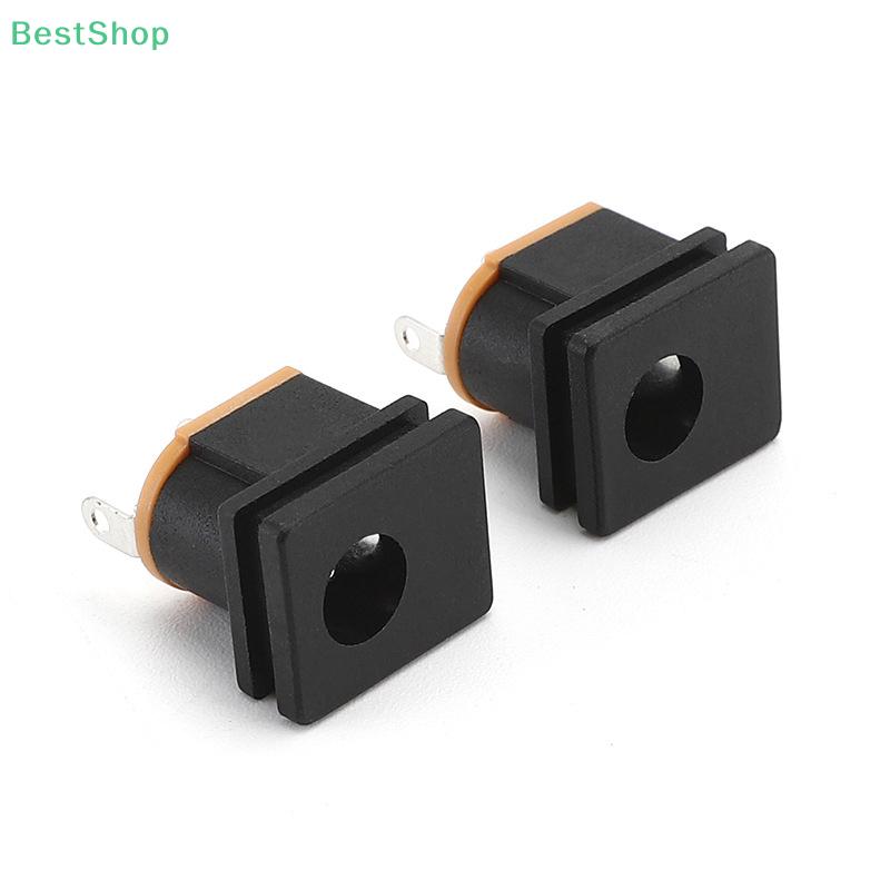 10Pcs DC Power Socket Connector 5.5X2.5MM  DC-015 Jack Square Panel Mounting Connectors