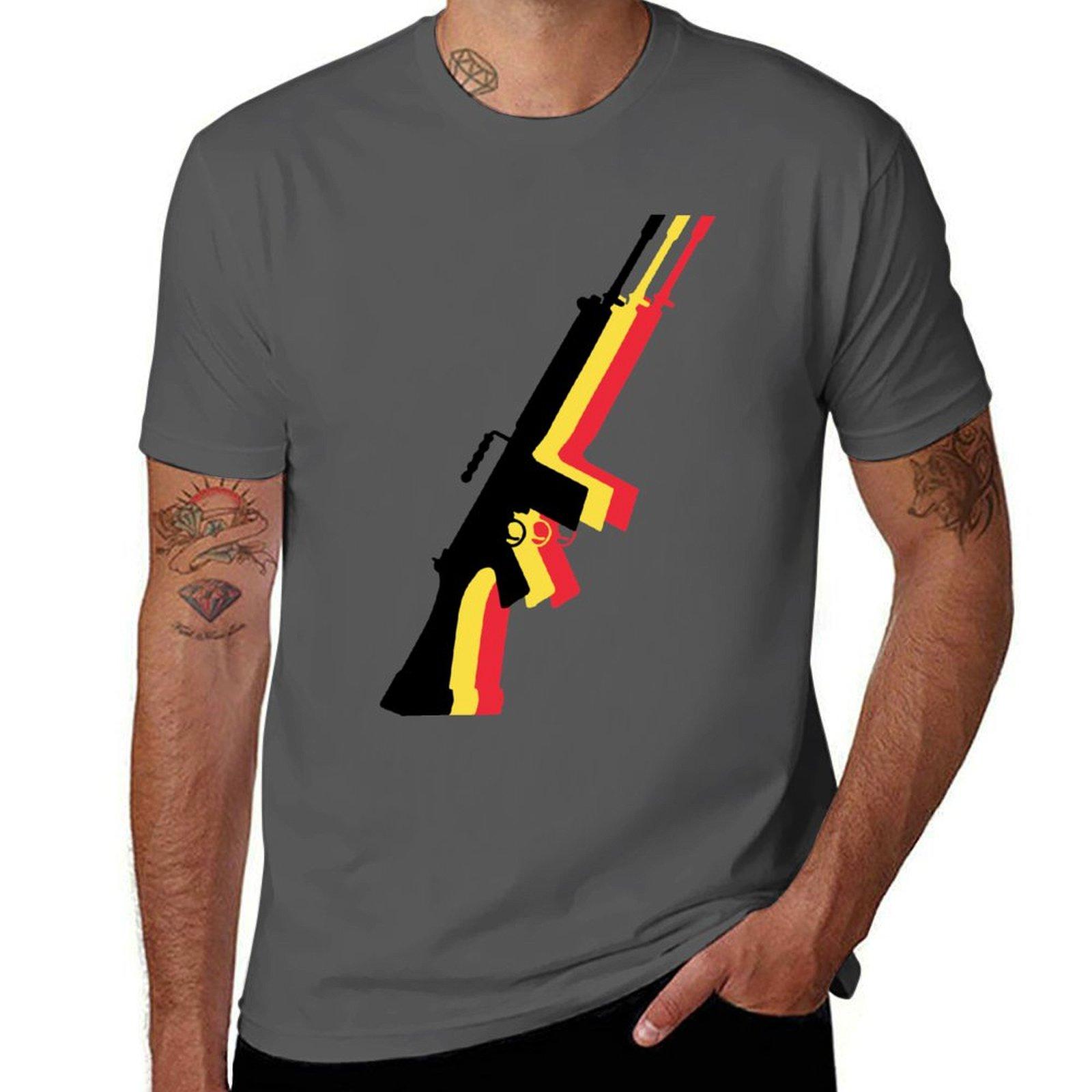 

FN FAL - The Right Arm of the Free World (textless version) T-Shirt plus size clothes plus sizes plain summer tops Men s t-shirt 4XL