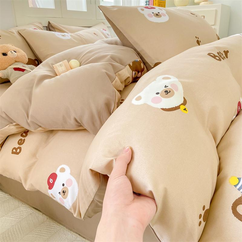 

Комплект из четырех предметов из сверхмягкой пряжи класса А для мам и младенцев, промытого водой хлопка, стеганое одеяло из хлопка с пузырьками, простыня 1.2m 3pcs 1.5x2&set