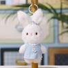 Plush Bunny Keychain With Pp Cotton Filling For Gift And Decoration