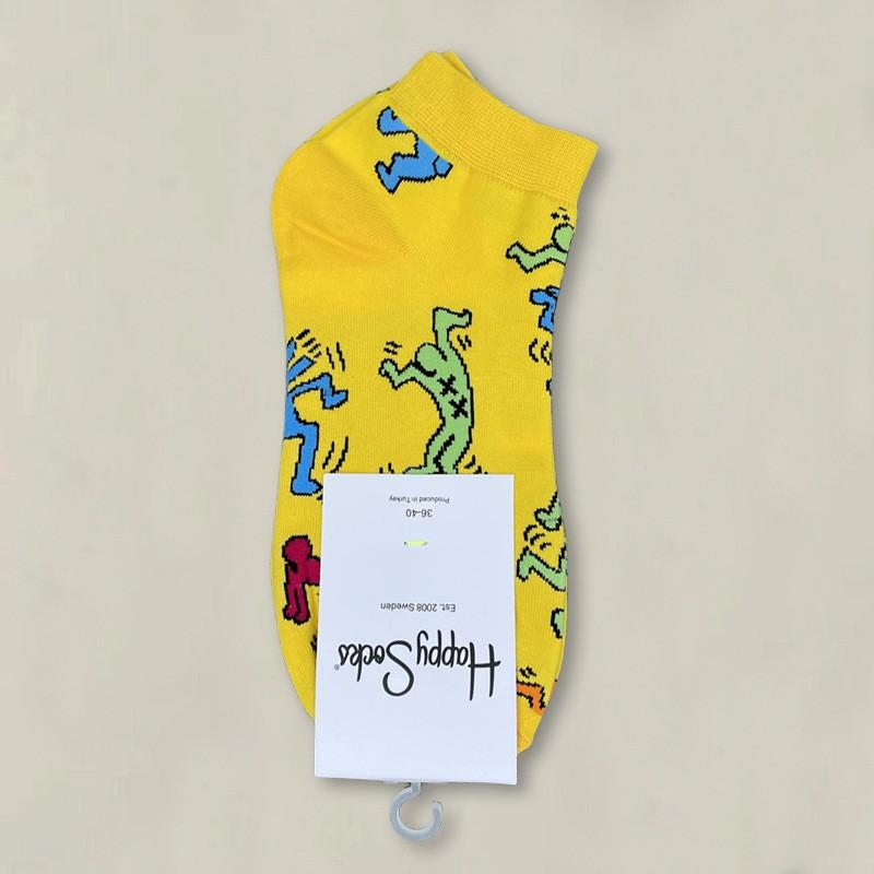 Happy Socks Womens Ankle Cartoon Cute Cotton Low Cut Colorful Casual