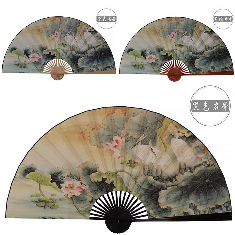 50x88cm Große Blumen Vögel Papierfächer Wandbehang Dekorativen Faltfächer Büroflur Zuhause Wohnzimmer Dekorativer Fächer