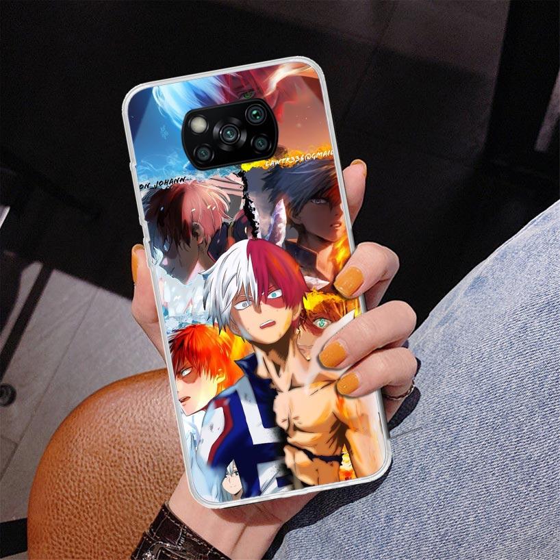 My Hero Todoroki Shoto Phone Case For Xiaomi Poco X7 X6 X5 Pro F7 Ultra Redmi 15C 15 13C 13 12C 12 10 10A 10C 9 9A 9C 9T Cover P