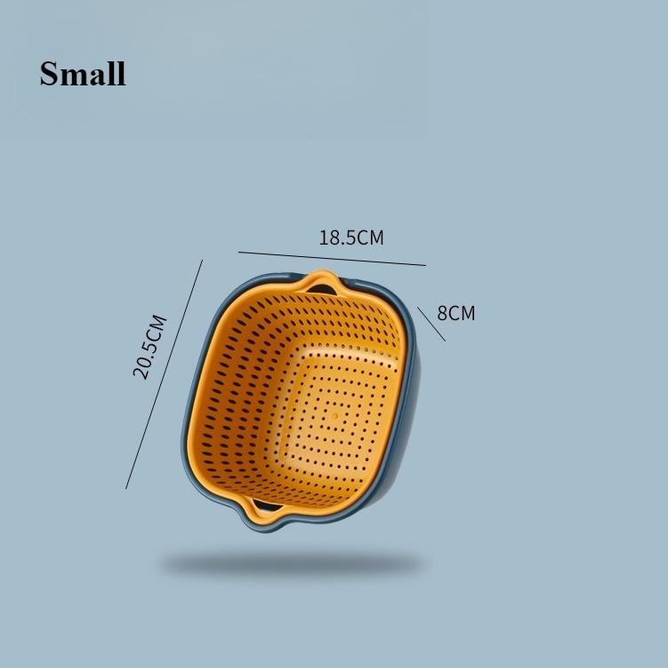 8 Stück/6 Stück/Set Spülbeckenablauf Küche Doppellagige Abtropfkörbe Gemüsewaschbox Korb Waschbecken Obstabtropfkorb Küchenaufbewahrungsbox
