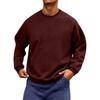 Men's Neck Long Sleeve Loose Fit Sweatshirt for Casual Daily Wear