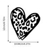1pc Heart Shaped Leopard Print Car Stickers for Auto Rear Window Windshield Rearview Mirror Bumper Decors Motorcycle Body Decals
