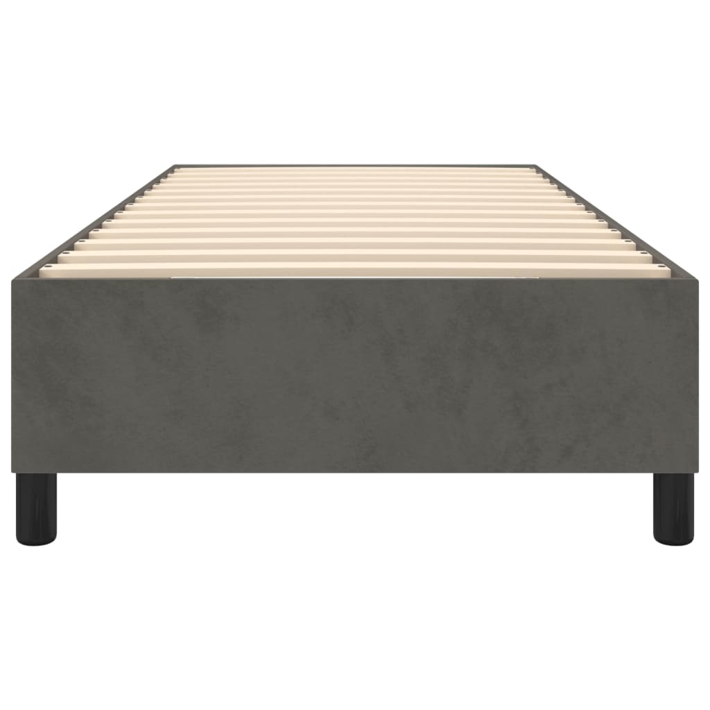 Vidaxl Struttura Letto Senza Materasso, Grigio Scuro, 100X200 Cm, Velluto