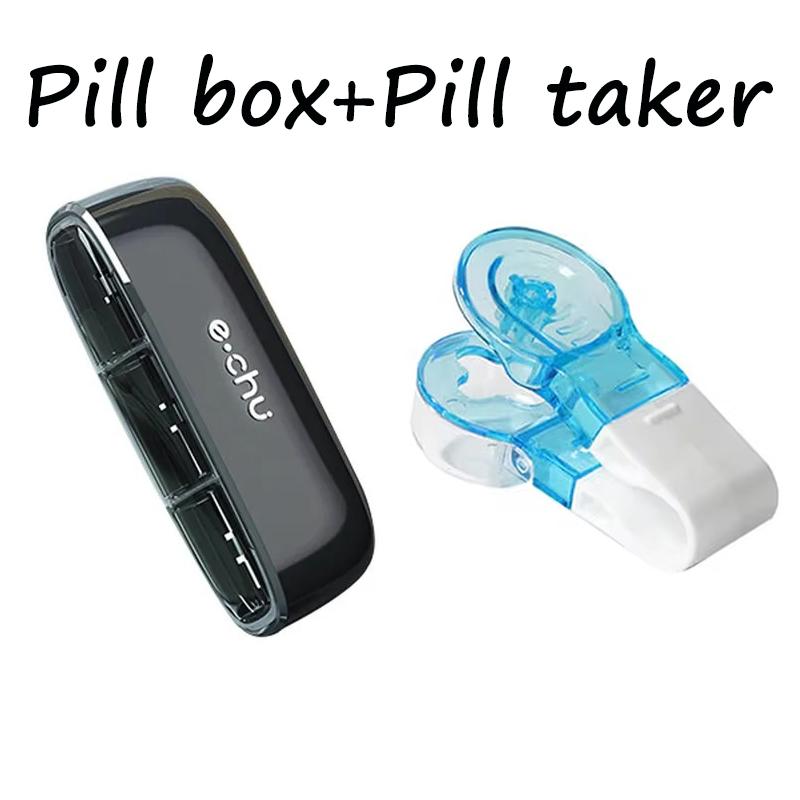 Portable Medicine Cutter Precise Medicine Cutting Scissors Medicine Splitter Tablet Splitting Home Travel Portable Medicine Box