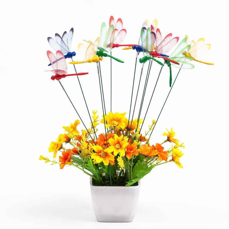 Dragonfly and Butterfly Garden Decoration Set with Rods