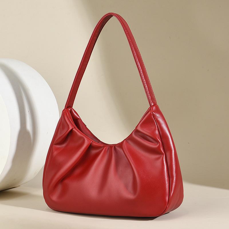 Stylish Pleated Highend Underarm Bag For Women Available In Multiple Colors Elegant