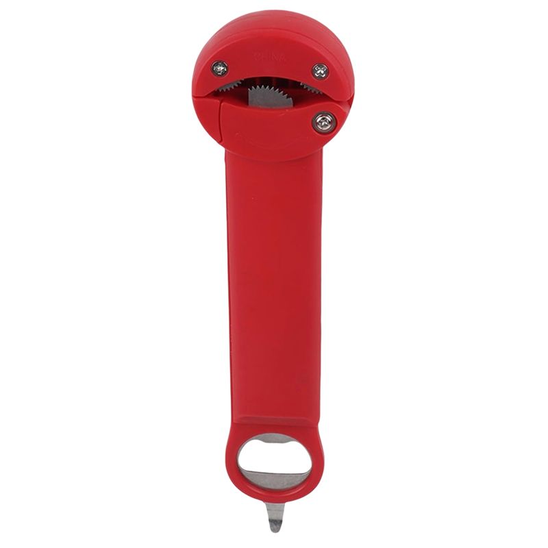 AAAF 3 In 1 Telescopic Can Opener Household Can Opener Suitable For Weak Hands Non-Slip Manual Bottle Opener красный
