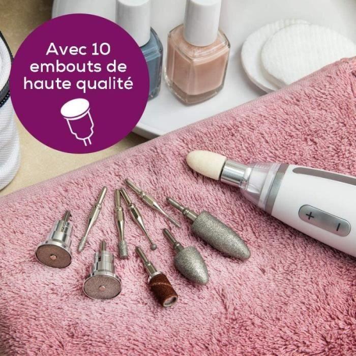 BEURER MP 62 - Kit manucure-pédicure électrique pour les soins des ongles - Vitesse réglable