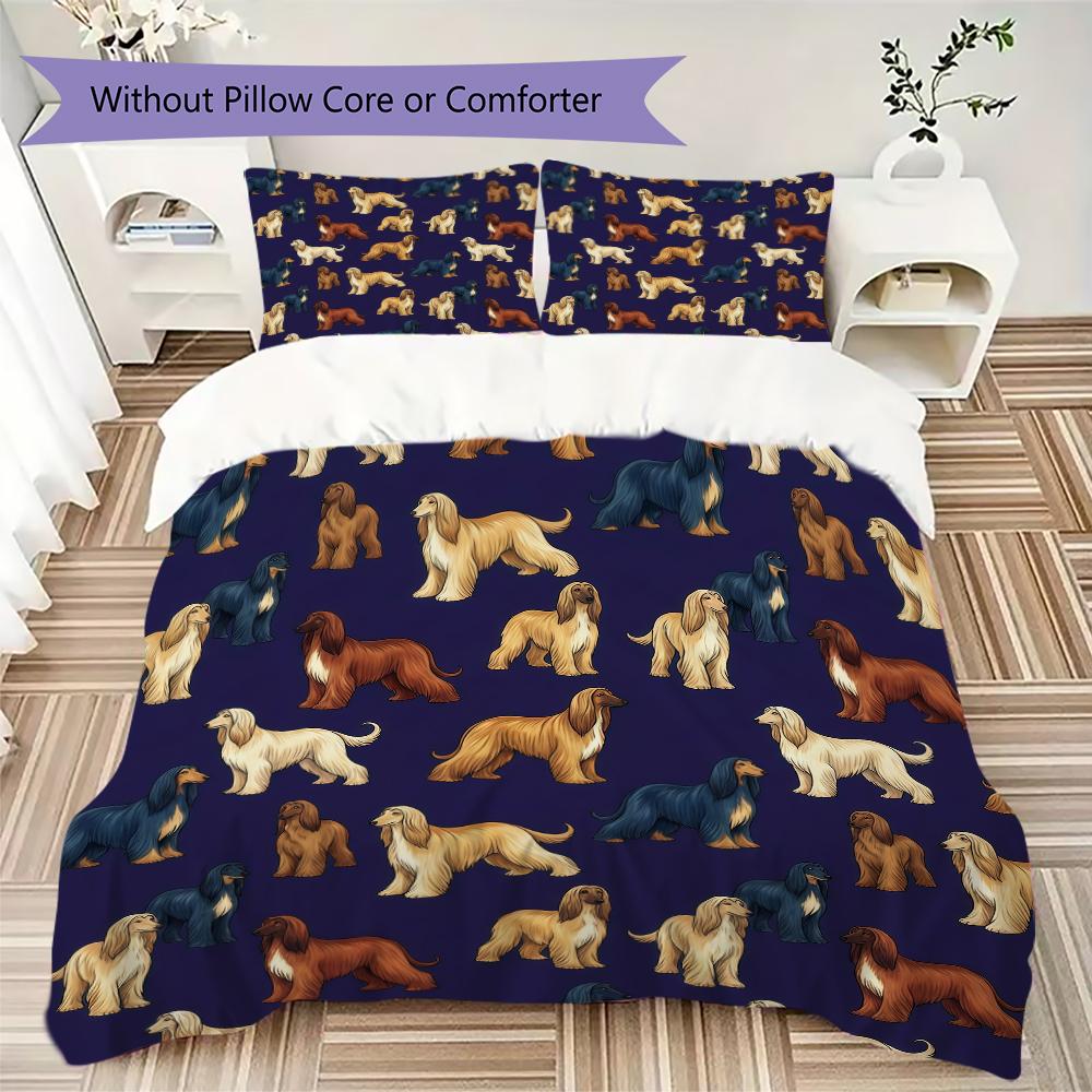 Vintage Pattern Bedding uilt Set uilt Cover Pillowcase Home Decoration Birthday Gift (1 * duvet cover + 2 * pillowcase without core)