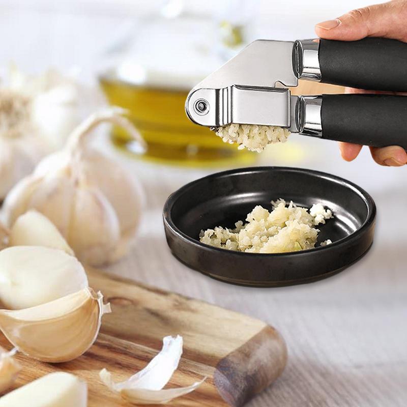 Garlic Press Mincer Stainless Steel Handheld Mincer Crusher Ergonomic Smooth Press Tool High Strength For Effortless Use Kitchen