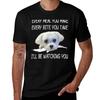 Funny Maltese Dog Watching Owner Quote Puppy Mom Dad Gift TShirt Basic Solid Color Short Sleeve Cotton Top TShirt