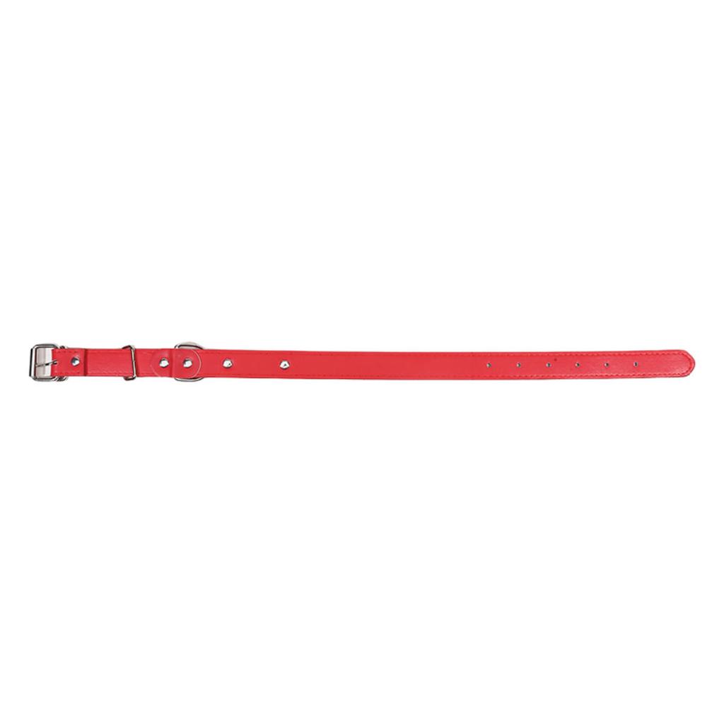Dog Collar Adjustable Anti-lost Solid PU Puppy Kitten Collar Necklace For Small Medium Large Dogs Puppys Cats Pet Supplies