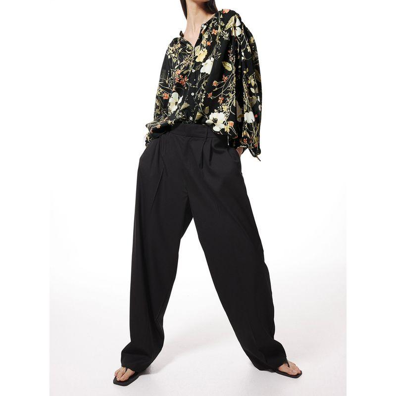 Export Single H Home Fashion Loose Cool Lantern Long Sleeve Breasted Exquisite Print Elegant Elegance Shirt Tops Women