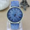Orologio unisex alla moda Orologi in tela Orologio con cintura in denim romano Quadrante Moda uomo e donna al quarzo