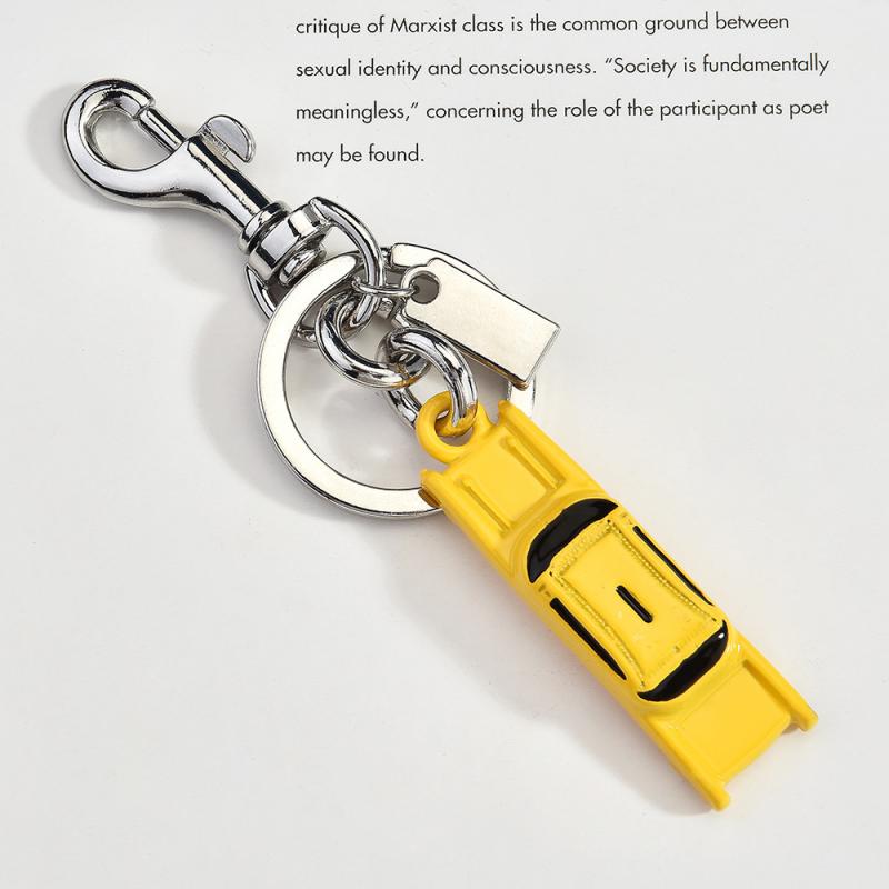 Fashionable Fruits Construction Tower Car Keychain For Women Girls High-End Backpack Decoration Exquisite Accessories Gifts