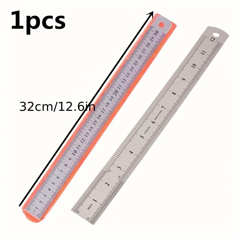 Double-Sided Stainless Steel Rulers Measuring 5.91inch, 7.87inch, and 11.81inch