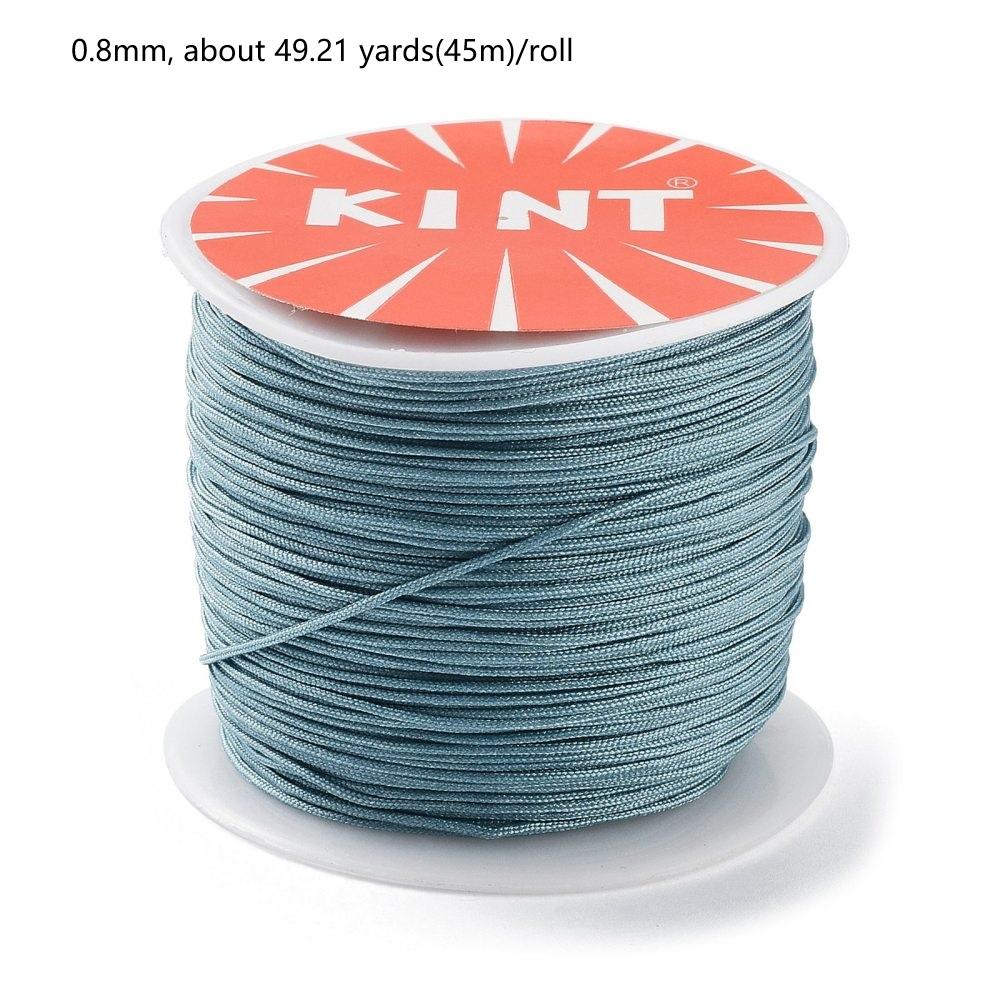 1Roll 100m/roll 0.8mm Nylon Thread Cord Bracelet String Chinese Knotting Cord Red Thread Beading Braided Ornament for DIY