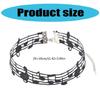 Exquisite Black Short Necklace with Soft and Intricate Details Unique Music Symbol Jewelry Suitable for a Fashion Look
