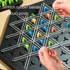 Neues Dreiecks-Kettengummi-Schach Desktop-Puzzlespiel, Familien-Eltern-Kind-Interaktionsspiel, Logik-Puzzle-Übung Babyspielzeug